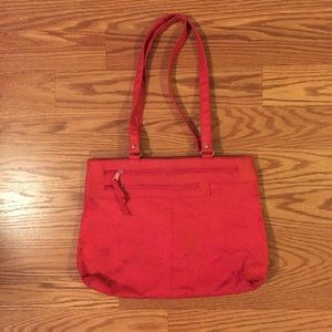 80s vintage red Sarne bag